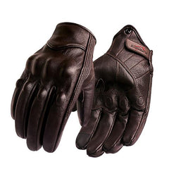 Motorcycle Gloves Leather Touch Screen Men Genuine Leather Cycling Glove Motorbike Racing