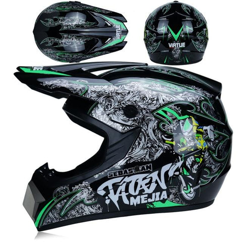 Full Face Motobiker Helmet Classic Bicycle MTB DH Racing Helmet Motocross